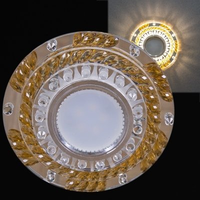Точечный светильник  22092-9.0-001PL MR16+LED3W CL+GD