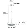 Подвесной светильник IT08-8022 IT08-8022 black 3000K круглый белый Italline