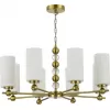 Стеклянная подвесная люстра SL2003 SL2003.303.08 цилиндр белая ST Luce