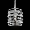 Хрустальный подвесной светильник Frontera MOD067PL-01CH прозрачный цилиндр Maytoni