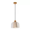 Стеклянный подвесной светильник Gunhild 30460/01/60 конус прозрачный Lucide