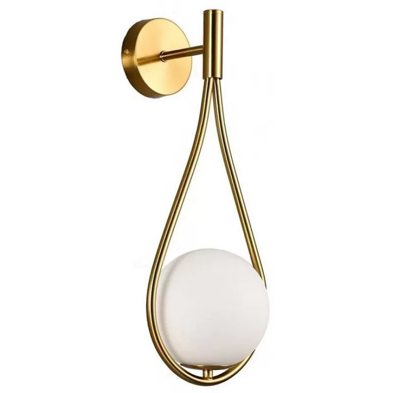 Стеклянное бра Oreccino L90522.92 форма шар белое L'Arte Luce Стеклянное бра Oreccino L90522.92 форма шар белое L'Arte Luce