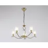 Стеклянная подвесная люстра High Light LH57091 белая цилиндр Ambrella