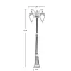 Стеклянный наземный фонарь VERONA 86209A R прозрачный Oasis Light