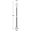 Стеклянный наземный фонарь COVENTRY 91508 Bl прозрачный Oasis Light