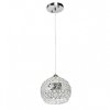 Хрустальный подвесной светильник Бриз 111012201 форма шар прозрачный MW-Light