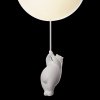Стеклянный подвесной светильник Teddy 10030L форма шар белый Loft It