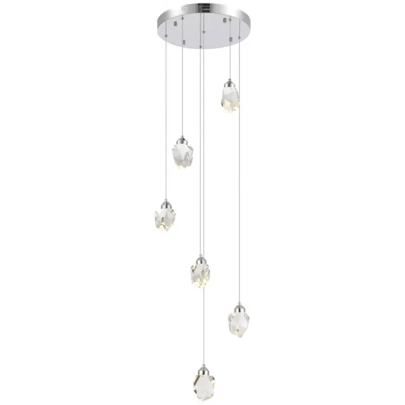 Стеклянный подвесной светильник Cascato SL6114.103.06 прозрачный ST Luce