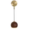 Бра ANCHER ancher01 форма шар коричневое ImperiumLoft