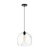 Стеклянный подвесной светильник Cesio LDP 6812 PR форма шар прозрачный Lumina Deco