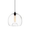 Стеклянный подвесной светильник Cesio LDP 6812 PR форма шар прозрачный Lumina Deco