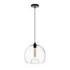 Стеклянный подвесной светильник Cesio LDP 6812 PR форма шар прозрачный Lumina Deco