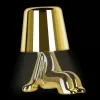 Интерьерная настольная лампа Brothers 10233/D Gold цвет золото цилиндр Loft It