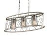 Стеклянный подвесной светильник Voyage 983 VL6083P03 цилиндр прозрачный Vele Luce