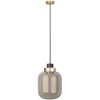 Стеклянный подвесной светильник Bubble 10140A Amber цилиндр цвет янтарь Loft It