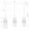 Стеклянный подвесной светильник Soho 50209/3 хром цилиндр серый Eurosvet