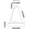 Подвесной светильник Edera WE510.01.723 белый цилиндр Wertmark