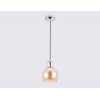 Стеклянный подвесной светильник Traditional TR3517 форма шар цвет янтарь Ambrella
