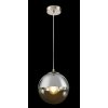 Стеклянный подвесной светильник Varus 15851 серый форма шар Globo
