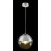 Стеклянный подвесной светильник Varus 15851 форма шар серый Globo