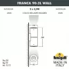Архитектурная подсветка Franca 90 3A7.003.000.WXU2L цилиндр белый Fumagalli