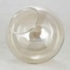 Стеклянная потолочная люстра Chilton LSP-8410 цвет янтарь форма шар Lussole
