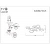 Потолочная люстра Faema SLE6006-702-05 цилиндр серая Evoluce