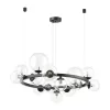 Стеклянная подвесная люстра Tovi 4818/14 форма шар прозрачная Odeon Light