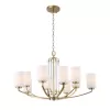 Стеклянная подвесная люстра Опал SL1403.303.10 белая цилиндр ST Luce Стеклянная подвесная люстра Опал SL1403.303.10 белая цилиндр ST Luce