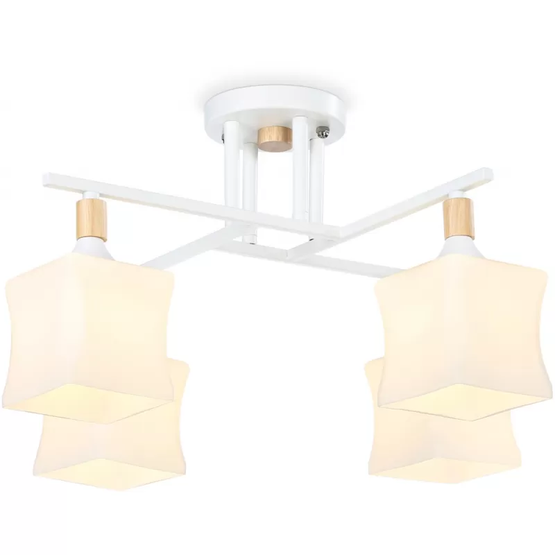 Стеклянная потолочная люстра TRADITIONAL TR9495 белая Ambrella Стеклянная потолочная люстра TRADITIONAL TR9495 белая Ambrella