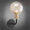 Стеклянное бра Rozet APL.902.01.01 форма шар серое Aployt