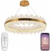 Хрустальная подвесная люстра Smart Нимбы LED LAMPS 81268 прозрачная Natali Kovaltseva