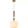 Стеклянный подвесной светильник Creamy V10911-P белый форма шар
