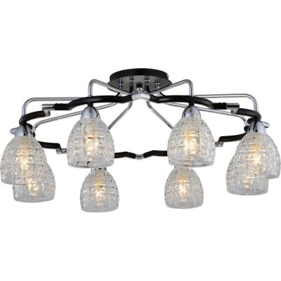 Потолочная люстра 412 412-08-63CDW chrome + dark wengue N-Light