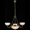 Стеклянная подвесная люстра Herbert FR2012-PL-06-BZ белая Freya