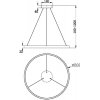 Подвесной светильник Rim MOD058PL-L42B3K черный Maytoni