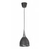 Стеклянный подвесной светильник Dora 511/1 CZA черный конус Lampex