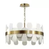 Стеклянная подвесная люстра Micaela 5270/6 цилиндр белая Lumion
