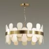 Стеклянная подвесная люстра Micaela 5270/6 цилиндр белая Lumion
