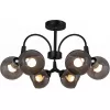 Стеклянная потолочная люстра  01268-0.3-06 BK+CR