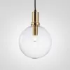 Стеклянный подвесной светильник  PENBALL03 форма шар прозрачный ImperiumLoft