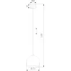 Подвесной светильник Zoe 10172 Zoe серый форма шар TK Lighting