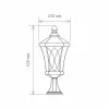 Стеклянный наземный фонарь Virgo GLXT-1450S капучино прозрачный Elektrostandard