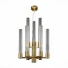 Стеклянная подвесная люстра Terni SL1229.303.09 цилиндр прозрачная ST Luce