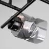 Стеклянная потолочная люстра Hilari 30165/8 черный жемчуг цилиндр Eurosvet