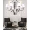 Подвесной светильник Glamour LDP 66247-8 WT+CHR конус белый Lumina Deco