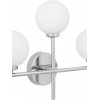 Стеклянный настенный светильник Marsiada LDW 6033N-3 CHR белый форма шар Lumina Deco