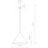 Подвесной светильник Zenith L 8005 конус черный Nowodvorski