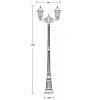 Стеклянный наземный фонарь VENECIA 2S 91809SA Bl белый Oasis Light