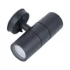 Стеклянный архитектурная подсветка  UUL-S22D-2x35W/GU10 IP65 BLACK цилиндр черный Uniel